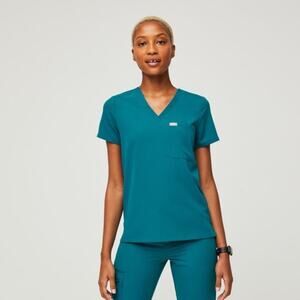 FIGS Women's Catarina One Pocket Scrub Top Teal XXL STYLE FW1000 Unisex